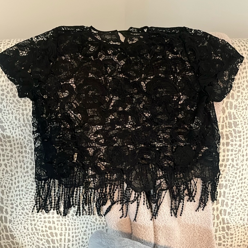 Vintage 2000s - fringed concert tee
